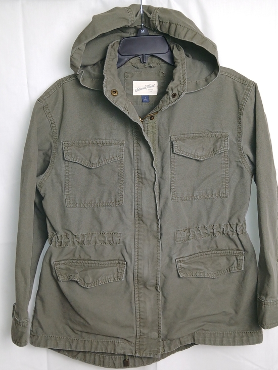 Universal Thread Jackets & Blazers - Universal Thread Olive Green Hooded Utility Jacket for Women - Small